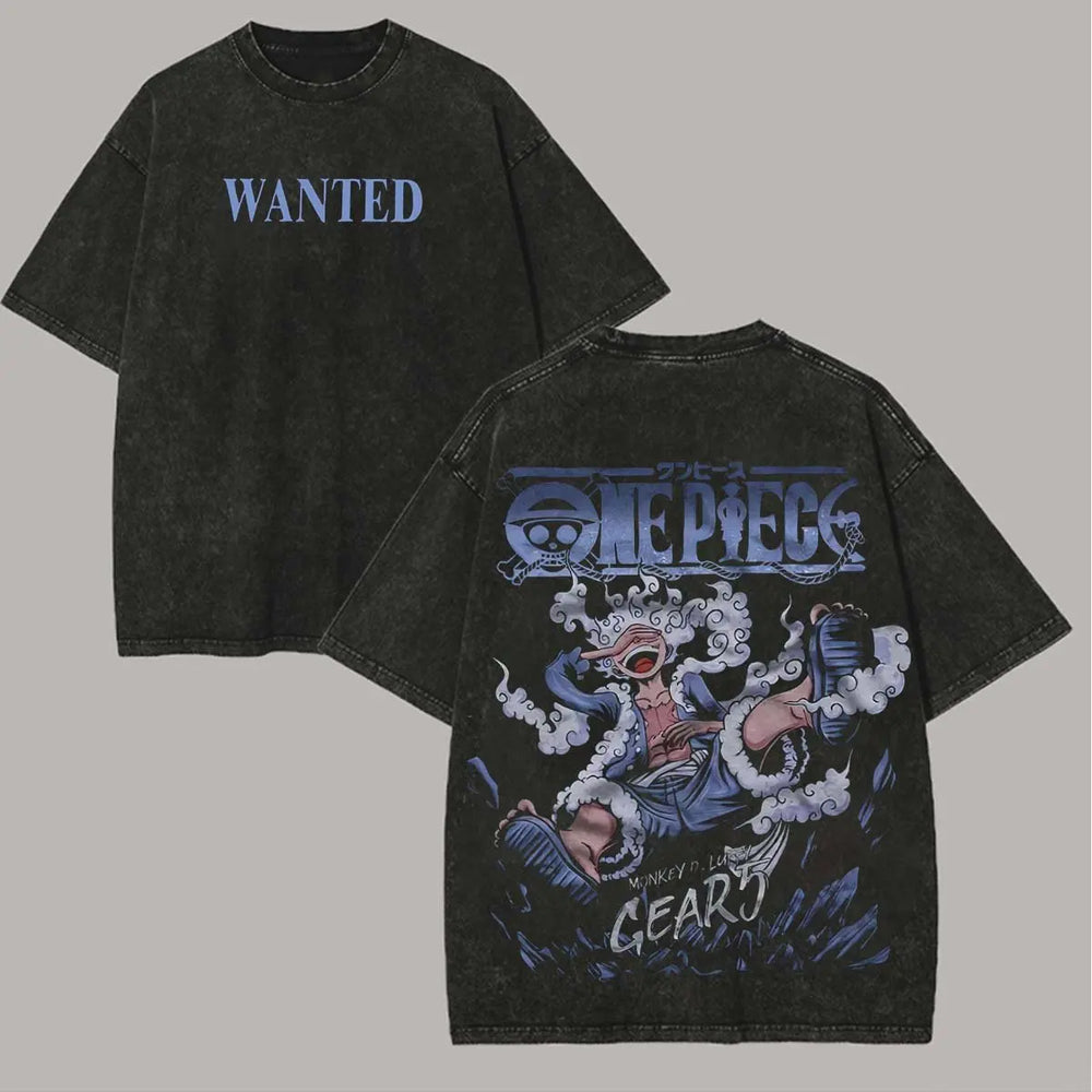 One Piece Vintage-Washed T-Shirt — Graphic Cotton Tee 3