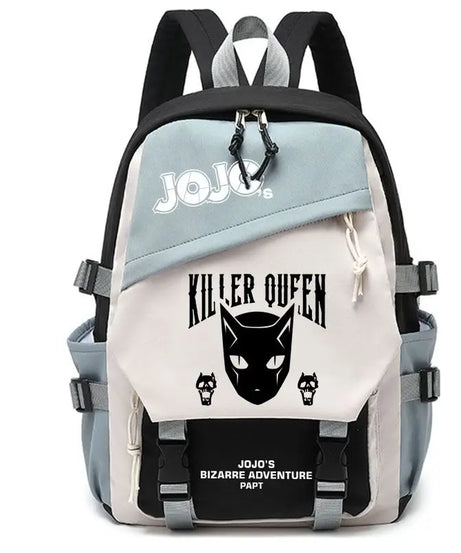 Kujō Jōtarō Anime JoJo's Bizarre Adventure Backpack Student School Bag Canvas Teens Outdoor Travel Backpack Fashion Gift