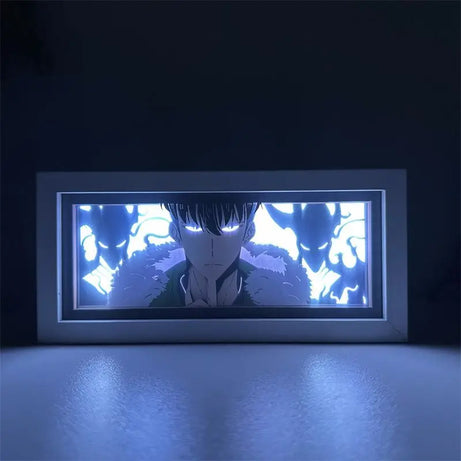 Solo Leveling 3D LED Paper Carved Lamp – Cheng Xiaoyu Anime Night Light Gift