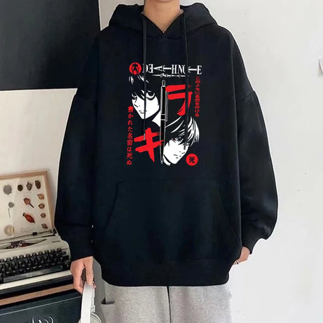 Death Note L Hoodie - Casual Pullover Sweatshirt