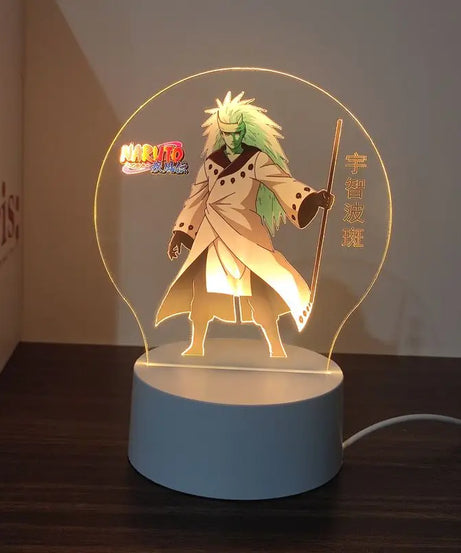 New Animation Naruto anime peripheral light-up stand night light Naruto Sasuke Uchiha Itachi Gaara Kakashi Tsunade holiday gift