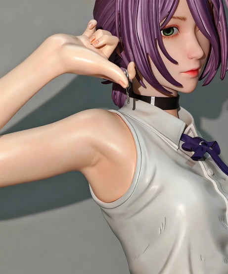 Chainsaw Man 1/6 Reze Action Figure 32cm Exquisite PVC Double Head Statue Anime Pretty Girl Model Toy Desk Deco Collectable Gift