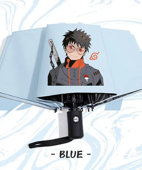 Naruto anime peripheral automatic umbrella Naruto Namikaze Minato Uchiha Itachi Kakashi Haruno Sakura sunshade umbrella gift