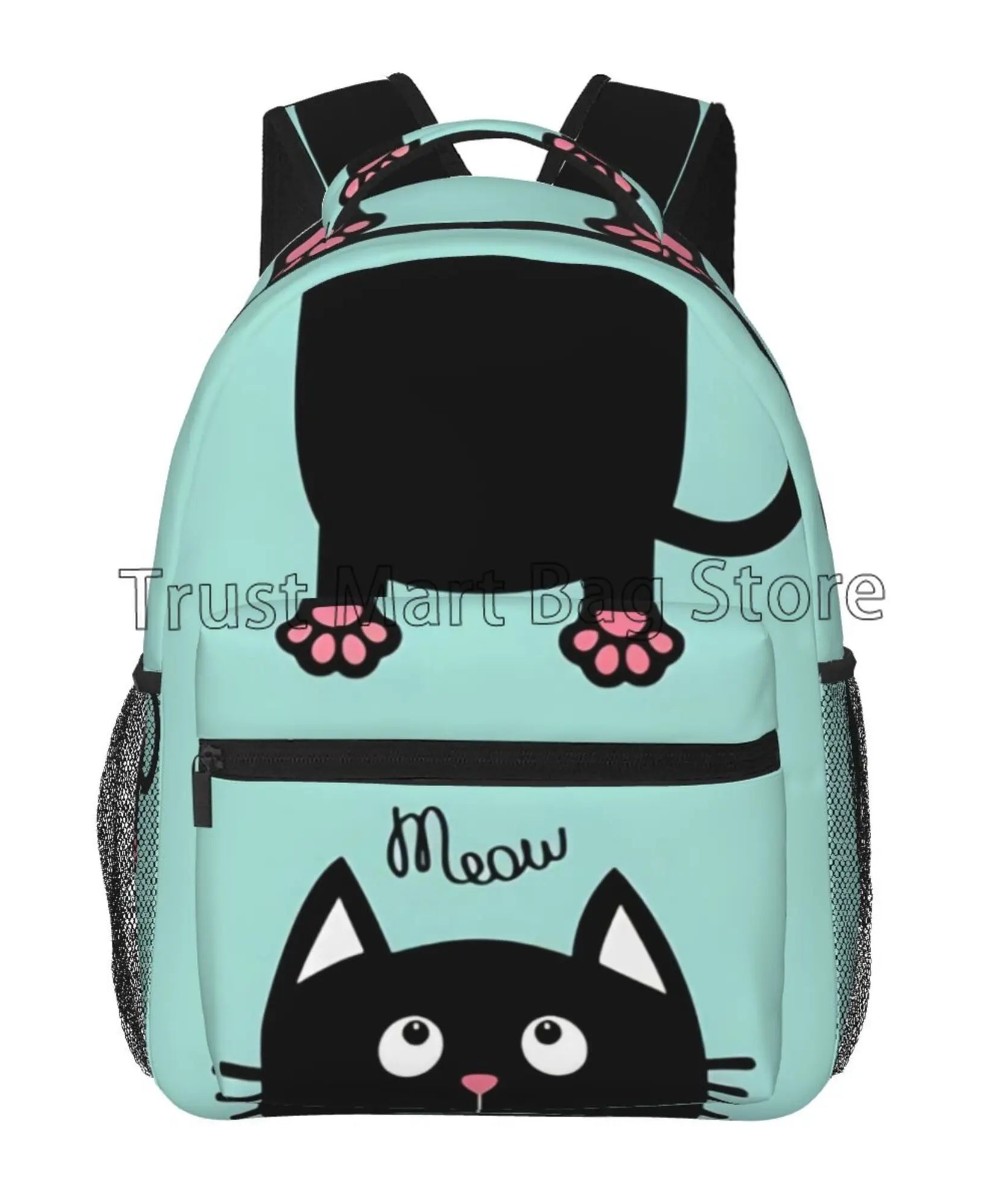 Anime Neko Atsume Women Backpack Mochila for Girls Boys Travel Rucksack Cute Cat Printing Shoulder Bag for Teenages