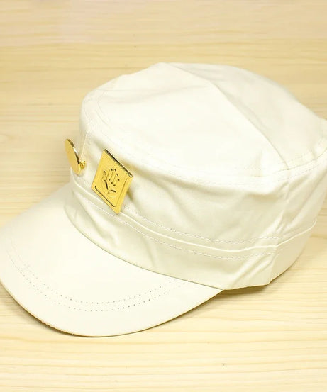 Anime Jotaro Kujo Cap Hat+Badge Animation Around Giorno Giovanna Cosplay Costume White Hat Birthday Gift