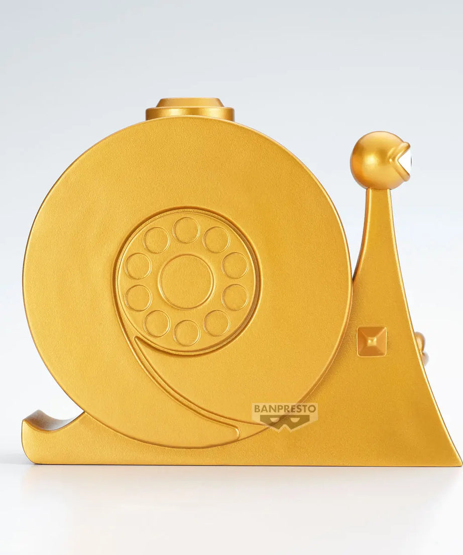 Bandai Banpresto One Piece Golden Den Den Mushi Figure – Collectible Anime Model Toy