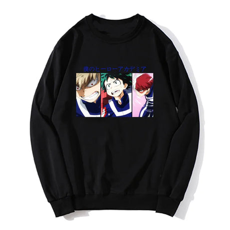 Boku No Hero Academy hoodie Himiko Toga Men Cotton Pullover Sweatshirts Hip Hop Anime Unisex Sweater Oversized Streetwear