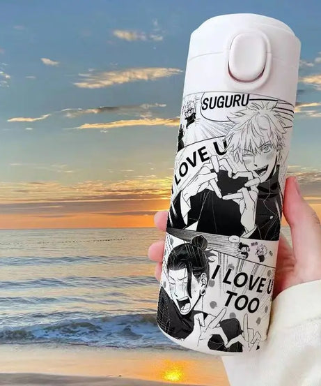 Gojo Satoru Jujutsu Kaisen Thermos Bottle – Anime Stainless Steel Water Cup