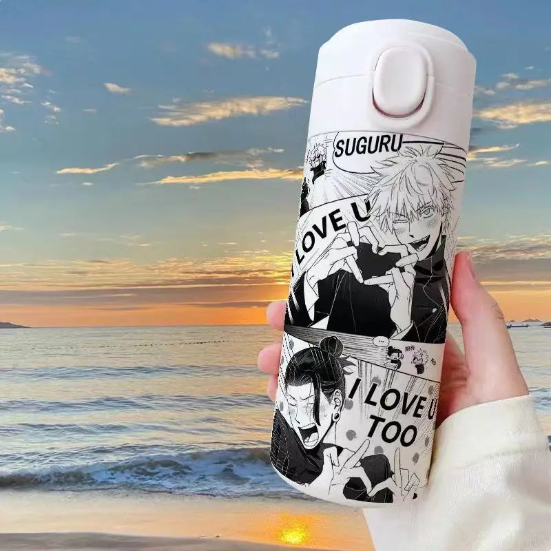 Gojo Satoru Jujutsu Kaisen Thermos Bottle – Anime Stainless Steel Water Cup
