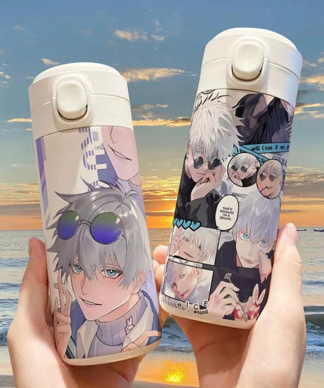 Gojo Satoru Jujutsu Kaisen Thermos Bottle – Anime Stainless Steel Water Cup