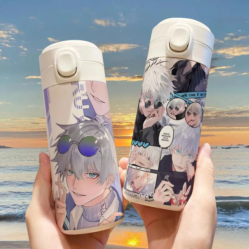 Gojo Satoru Jujutsu Kaisen Thermos Bottle – Anime Stainless Steel Water Cup