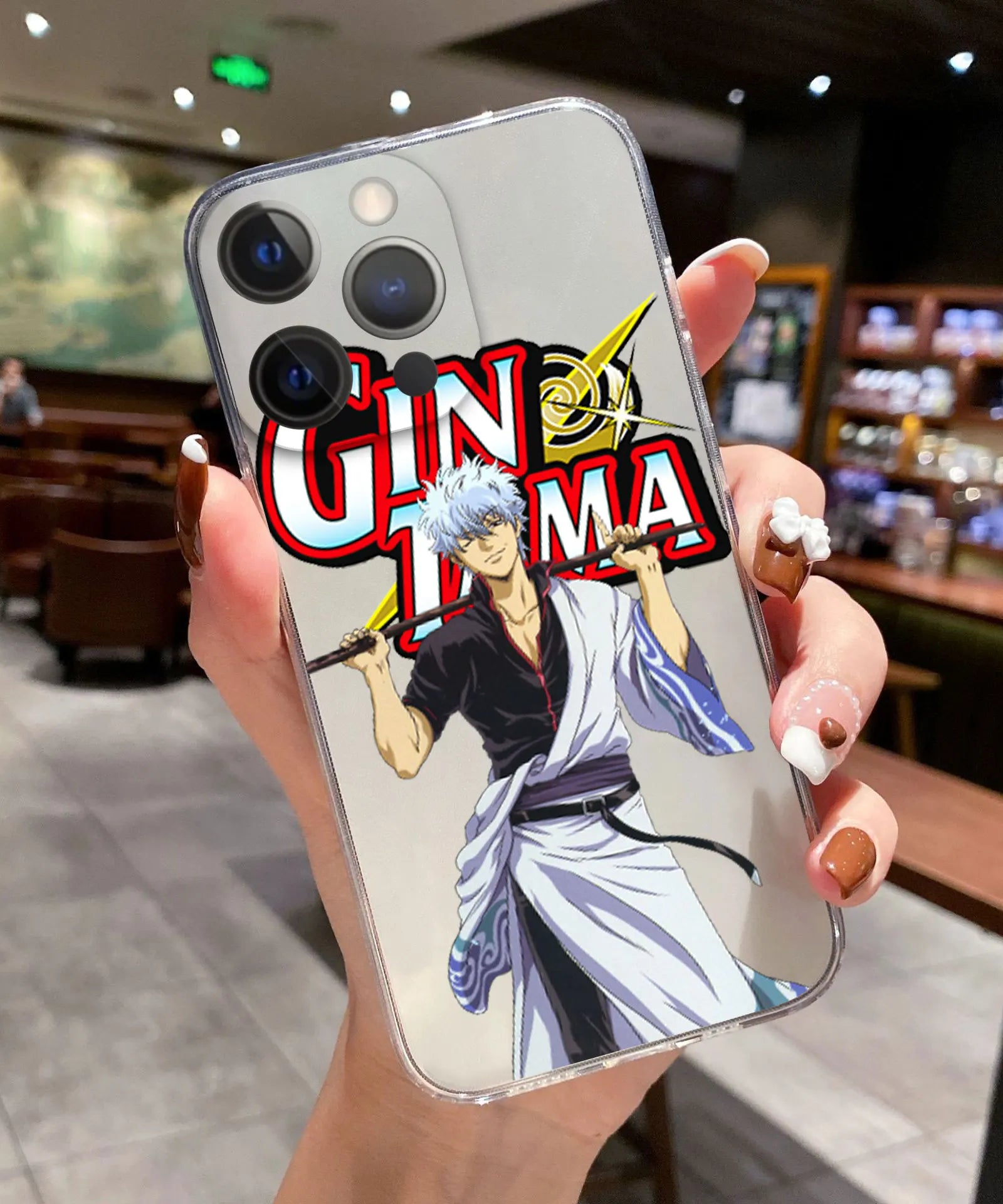 Comics Gintama Gintoki Sakata Phone Cover For iPhone 11 12 13 14 15 16 17 Pro Max 17AIR 16 Plus Clear Soft Silicone TPU Case