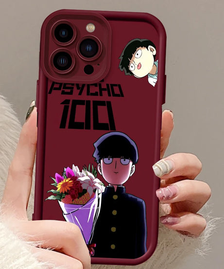 Mob Psycho 100 Anime Art Eye Ladder For Apple iPhone 15 14 13 12 11 XS XR X Pro Max Plus Funda Phone Case
