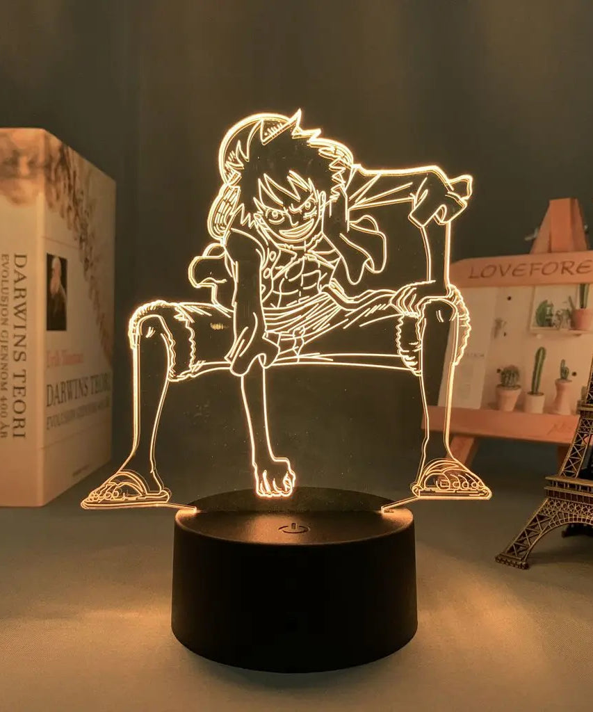 One Piece Animation Peripheral Luffy Zoro Escartoon Kawaii LED Night Light Desktop Personalized Creative Ornament Birthday Gift