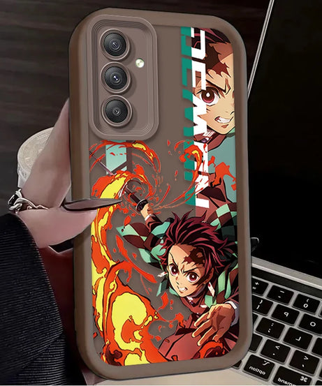 Anime Demon Slayer Phone Case For Samsung Galaxy A14 A15 S21 S22 S23 S24 FE Plus Ultra A25 A35 A52 A53 A54 A55 5G Cover