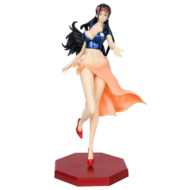 25cm One Piece Anime Figures Nico Robin Figurine Hot Girl Robin Statue Pvc Model Collection Desktop Decoration Kids Toys Gifts