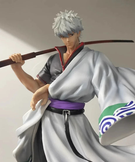 30cm Gintama Sakata Gintoki 2.0 Action Figure Resin Anime Statue With Scene Base Collectible Model Toy Desktop Ornament Boy Gift