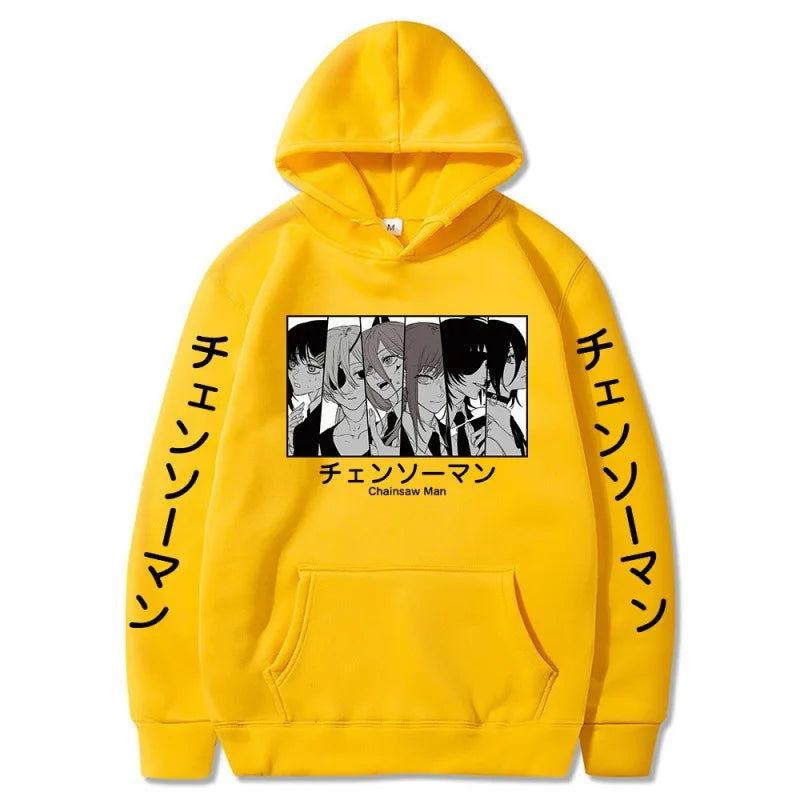 Chainsaw Man Denji & Power Manga Graphic Hoodie Harajuku Streetwear 7
