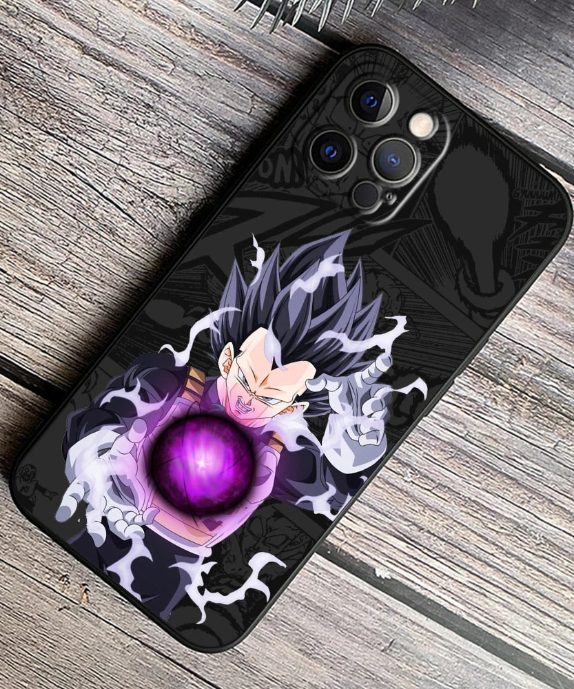 Son Goku Black TPU Case – Dragon Ball Anime iPhone 7–15 Pro Max