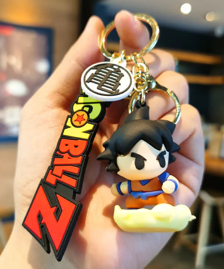 Dragon Ball Sun Wukong Keychain 3D Doll Pendant Handmade Backpack Accessories Creative Keychain Shoulder Bag Decoration Supplies