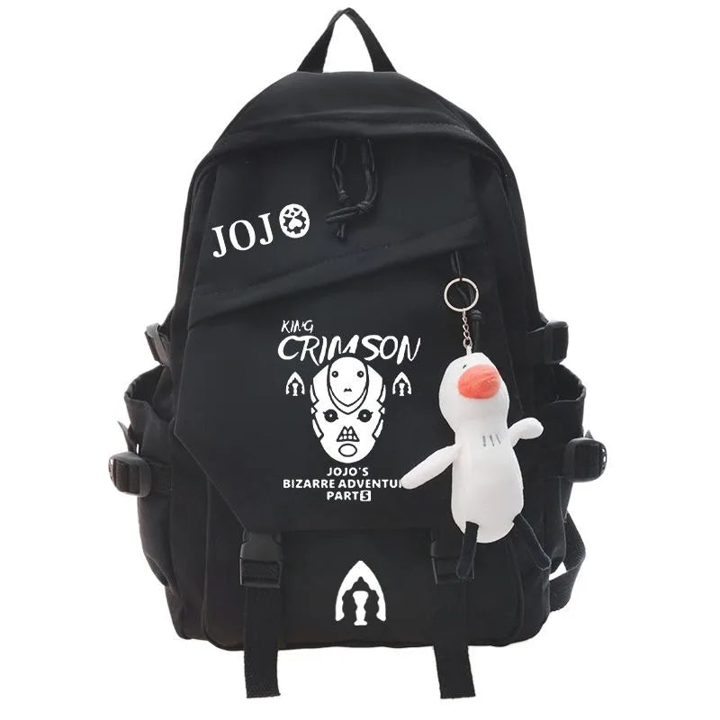 JoJo's Bizarre Adventure Anime Backpack Student School Bag Bookbag Laptop Travel Rucksack Outdoor Boy Girl Gifts