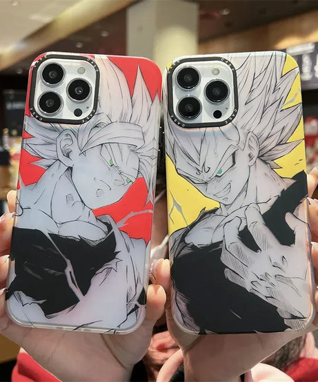Dragon Ball Goku Phones Cases for IPhone 14 Pro Max Plus 11 12 13 Anime Super Saiyan Creative Shockproof Frosted Cover