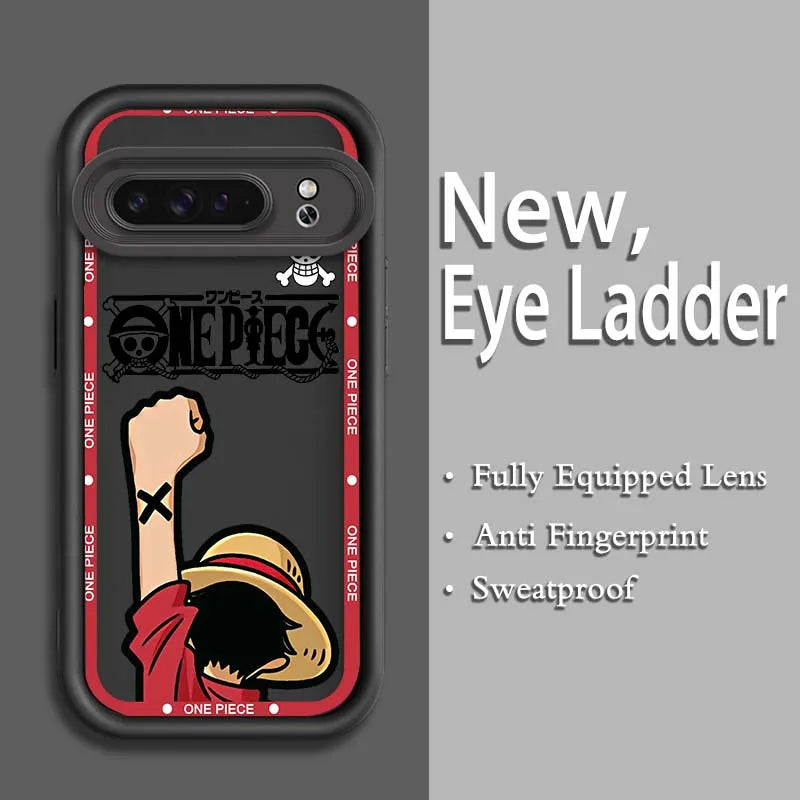Roronoa Zoro Eye Ladder Case – One Piece Soft TPU Cover for Pixel 9–7A Pro 5G
