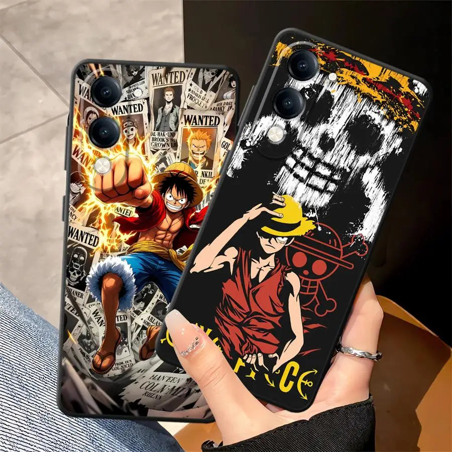 Case for Vivo Y30 Y33S Y35 Y31 Y36 Y12 Y15S Y02 Y11 Y20 Y21 Y19 Y27 Y16 Y17 Y22 Phone Cover Ones Pieces Luffy