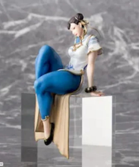 Street Fighter 6 Chun-Li 14Cm Action Figure Anime PVC Model Collectible Toys for Boys Kawaii Doll Gifts