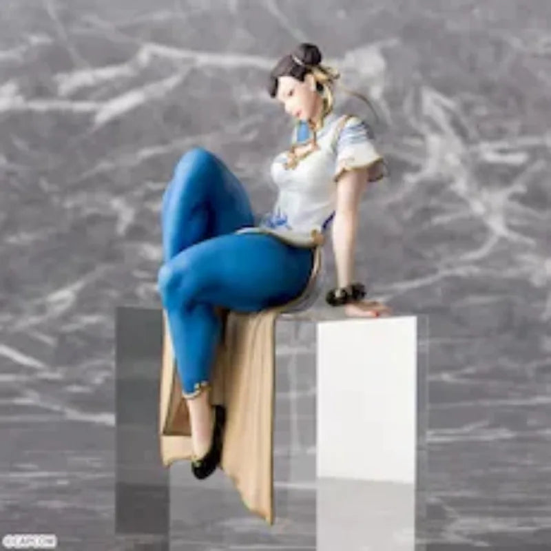 Street Fighter 6 Chun-Li 14Cm Action Figure Anime PVC Model Collectible Toys for Boys Kawaii Doll Gifts