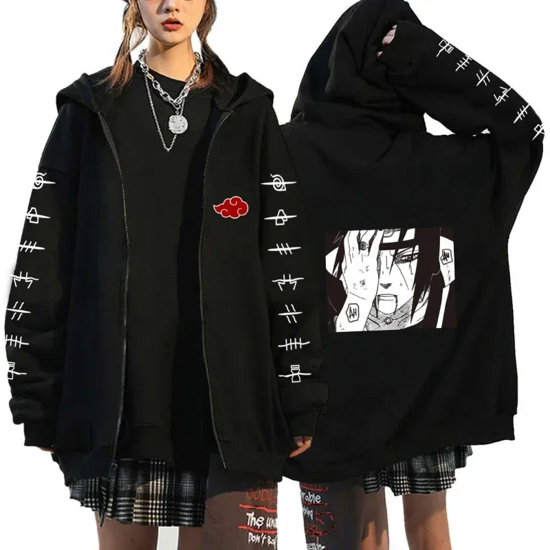 Naruto Anime Zip-Up Sportswear Hoodie – Men's & Women's Casual Spring Autumn Jacket 6