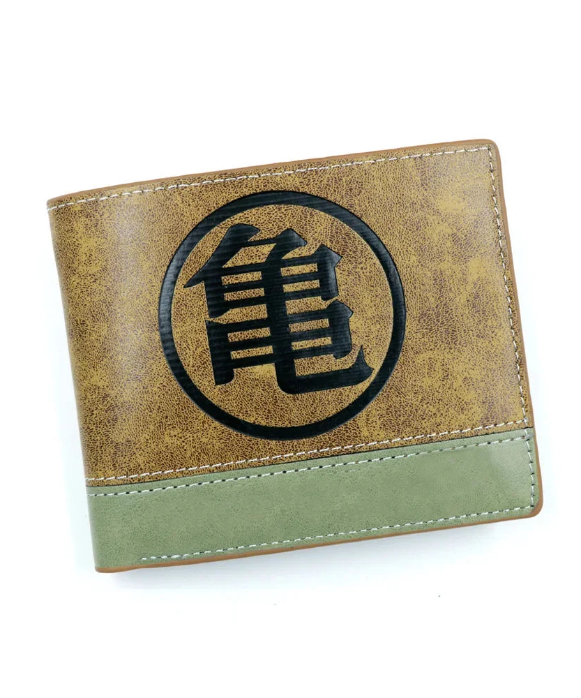 Anime demon slayer Man Bifold Wallets Khaki Card Holders Coin Purse