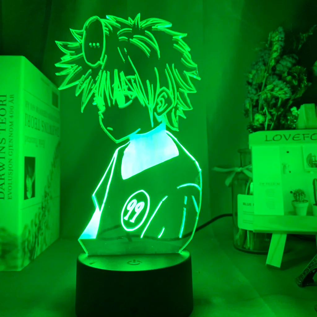 Anime Hunter X Hunter Led Night Light Killua Zoldyck Figure Nightlight Color Changing Usb Battery Table 3d Lamp Gift for Kids