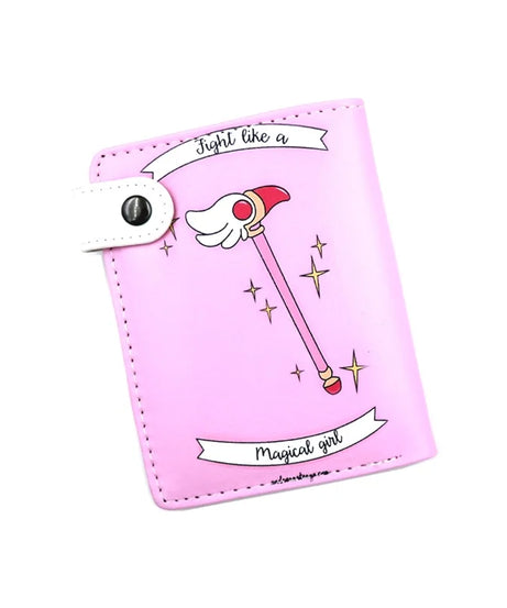 Anime Card Captor SAKURA Short PU Leather Wallet Cute Purse with Coin Pocket for Girls Boys Gift