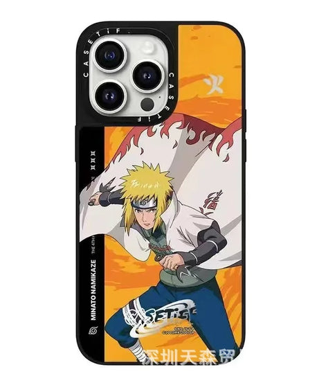 One Piece x Naruto Mirror Phone Case – Anti-Fall Collection for iPhone 16 Pro Max