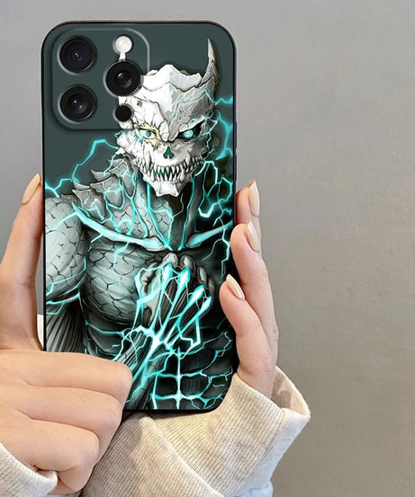 Anime K-Kaiju No. 8 Cool For iPhone 15 14 13 12 11 XS XR X 8 7 SE Pro Max Plus Mini Black Soft Phone Case