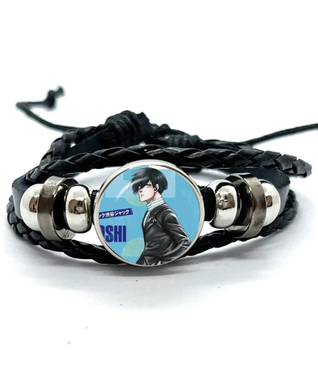 Anime Blue Lock Isagi Yoichi Chigiri Bachira Leather Bracelet Cosplay Unisex Adjustable Punk Wristband Jewelry Props