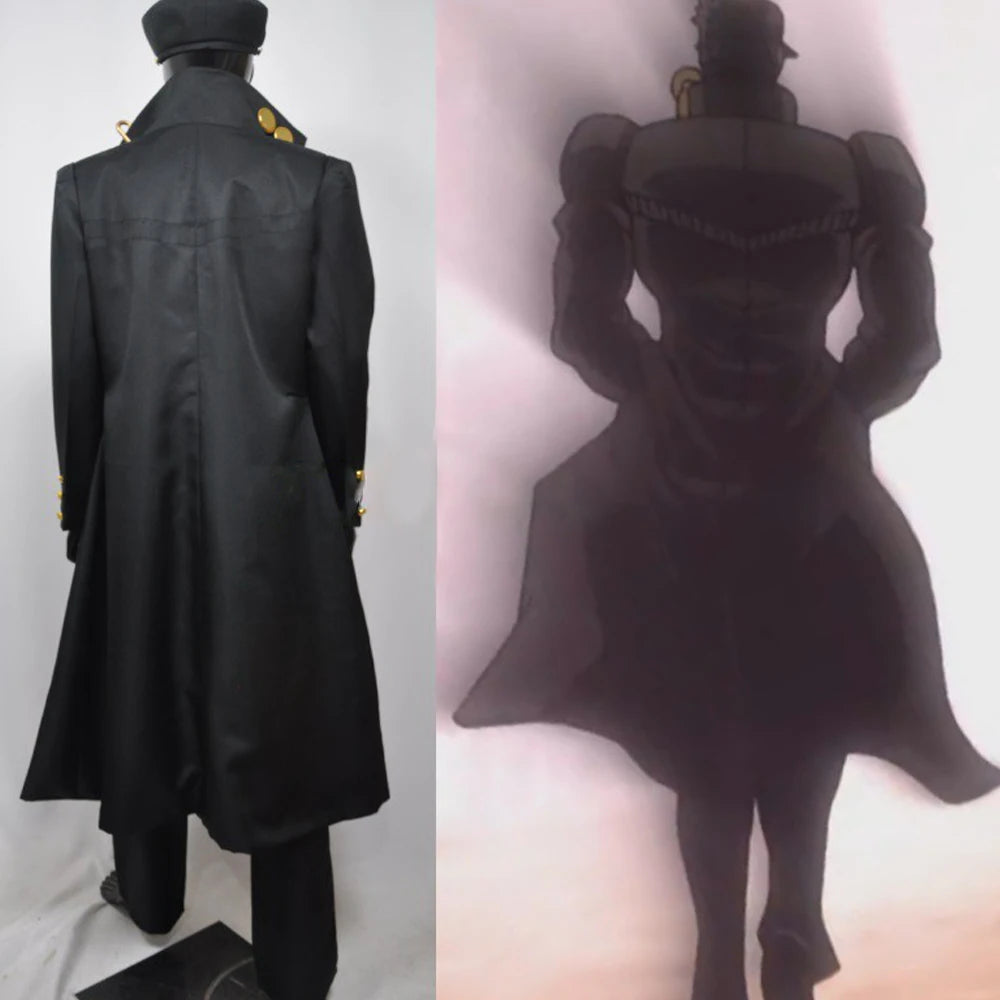 Jotaro Kujo Cosplay Costume – Part 3 Stardust Crusaders Black Outfit Uniform 3