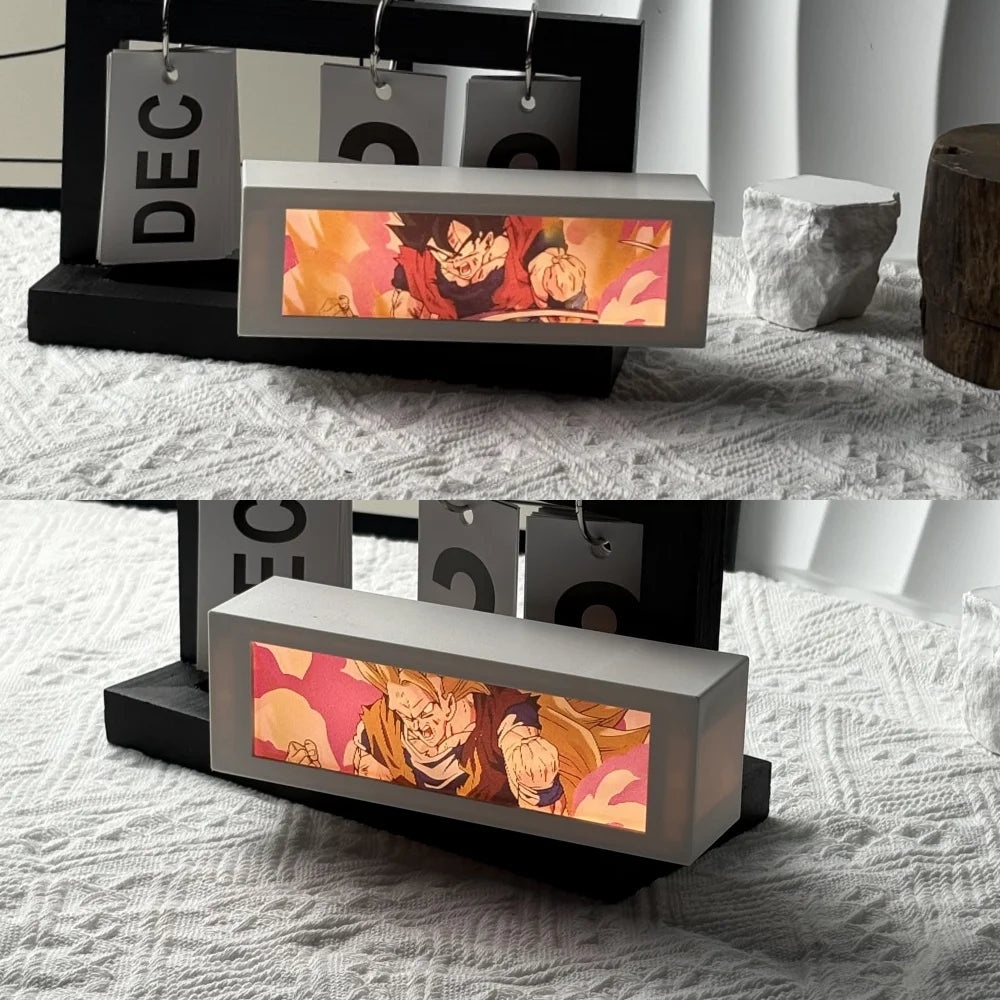 Anime 3D Motion Light Box – Manga Night Lamp for Bedroom & Gifts