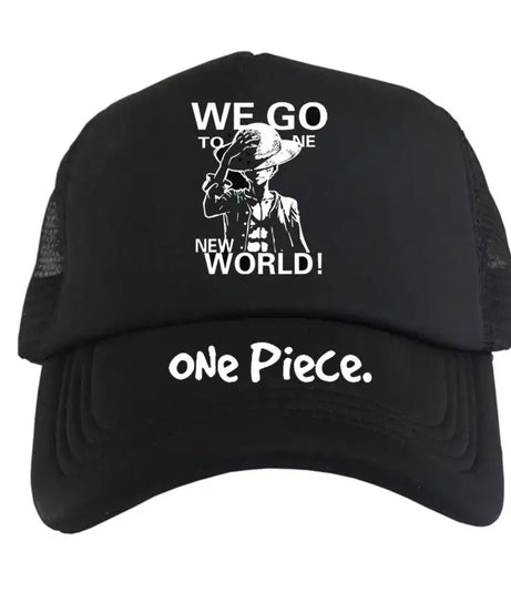 One Piece Creative Peripheral Hat Justice White Beard Luffy Anime Men and Women Sunshade Hats Duck Tongue Hat Mesh Hats