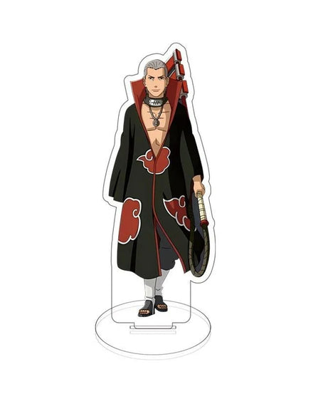 Anime Naruto Akatsuki Uchiha Itachi Stand Model Plate Acrylic Display Desk Decor Figure  Decoration Keychain Friends Gift