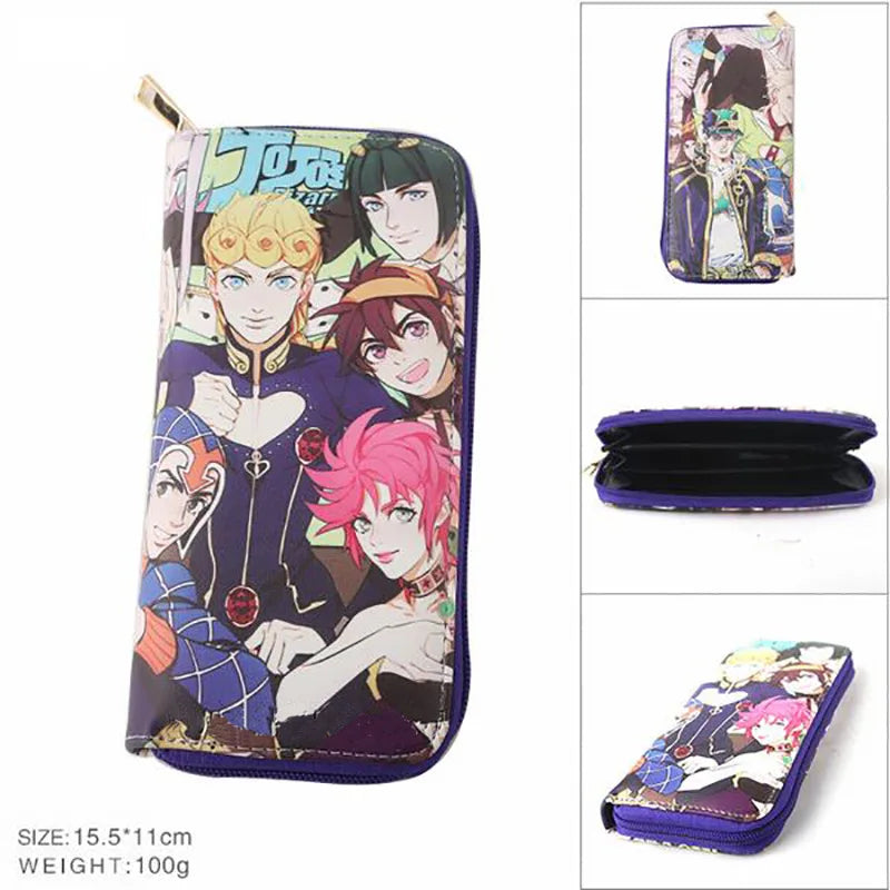 JoJo’s Bizarre Adventure Wallet – Jotaro Kujo Khaki Bifold & Coin Purse