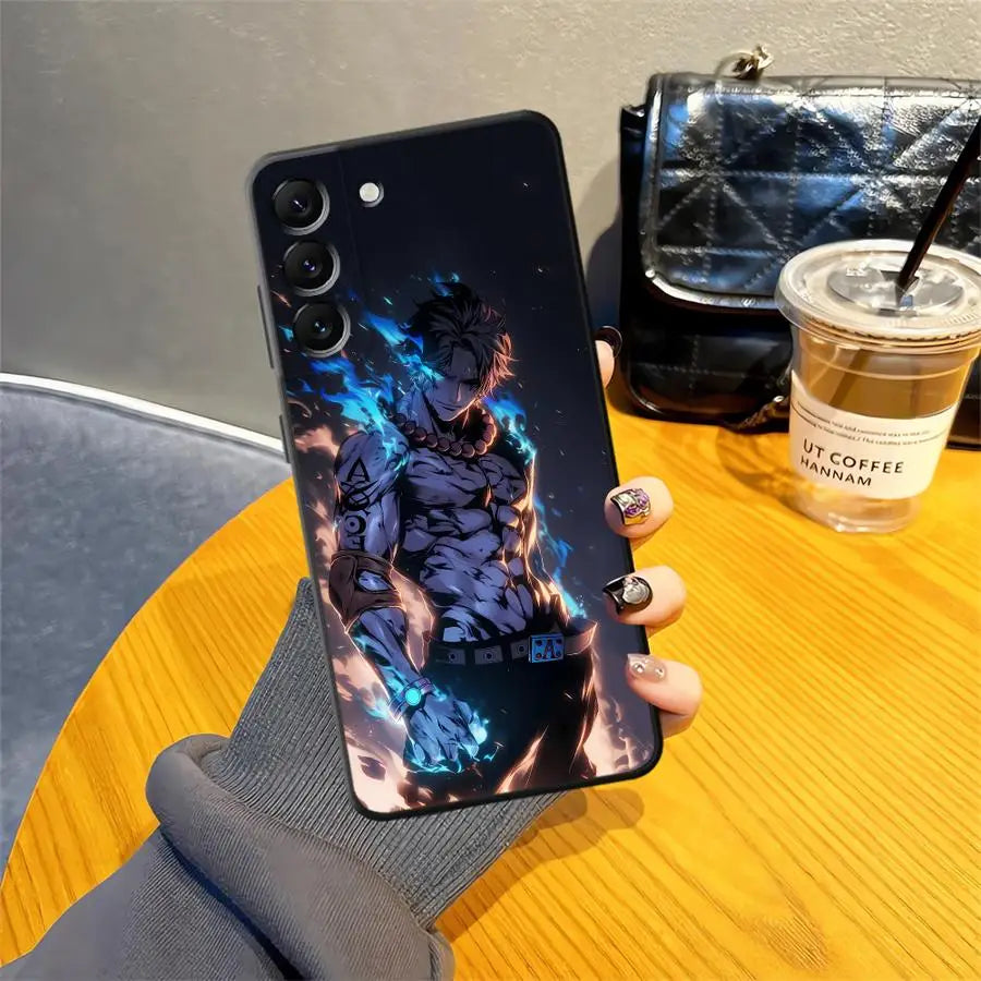 Phone Cover Case for Samsung Galaxy A03 Note 20 Ultra 9 10 A04 A05 A50 A70 A06 A30 A40 A01 A02 A07 A10 A20 Ones Pieces Zoro