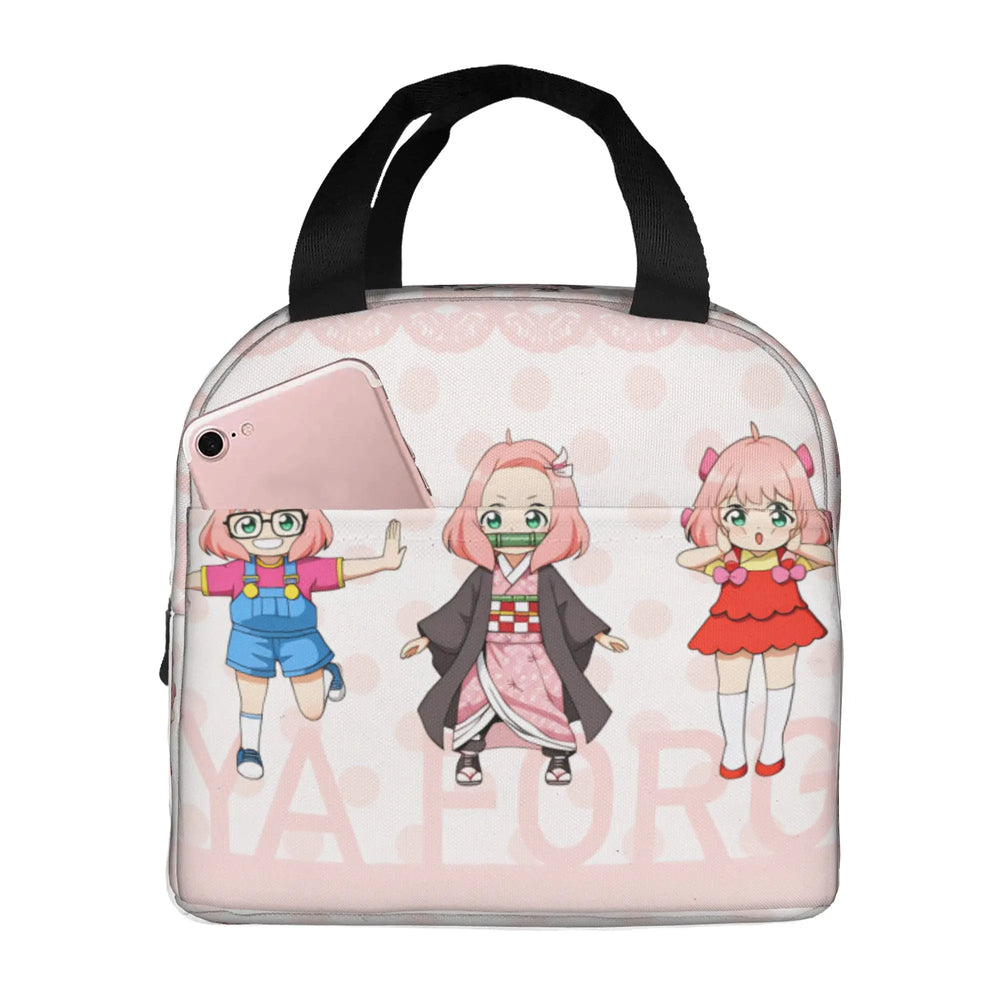 Spy x Family Forger Family Insulated Thermal Lunch Bag Portable Bento Cooler Tote 5