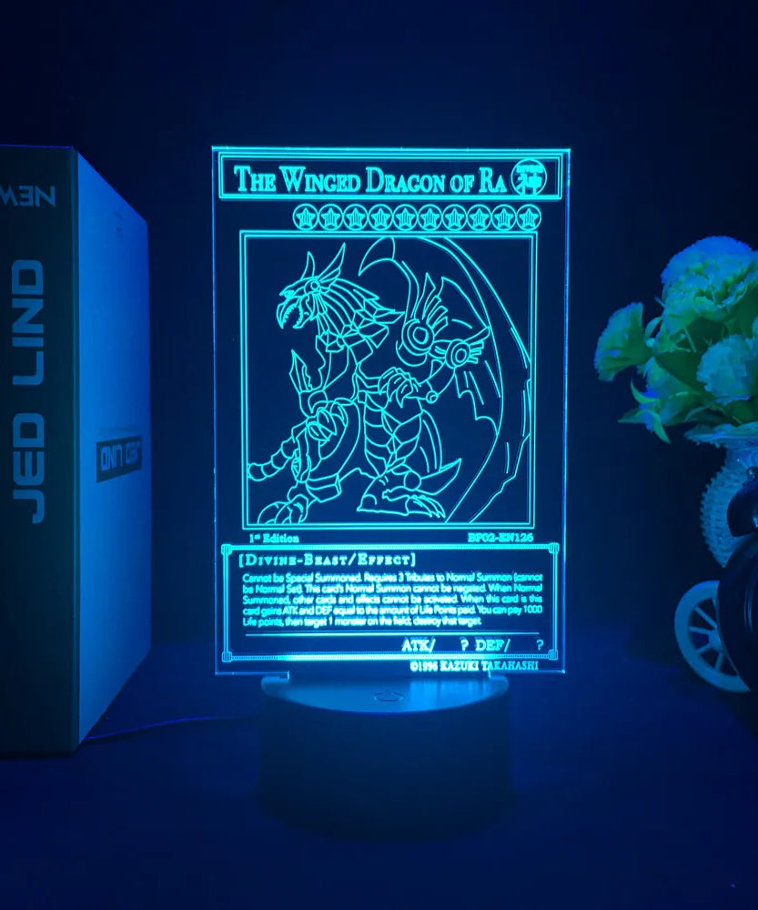 Anime Action Figure Led Night Light Manga Yu Gi Oh Dark Magician Girl for Kid Bedroom Decor Lamp Kawaii Room Decor Light