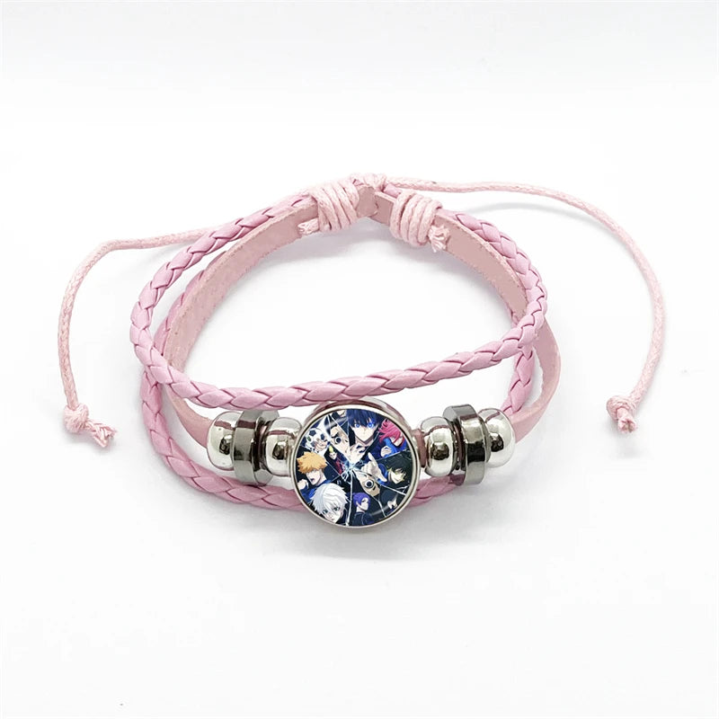 Anime Blue Lock Isagi Yoichi Chigiri Bachira Leather Bracelet Cosplay Unisex Adjustable Punk Wristband Jewelry Props