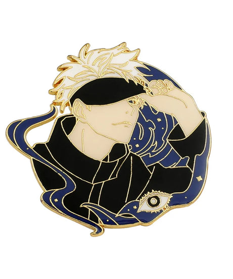 Anime Jujutsu Kaisen Badge Brooch Gojo Satoru Fushiguro Megumi Cosplay Metal Woman Man Pin Broochs Accessories