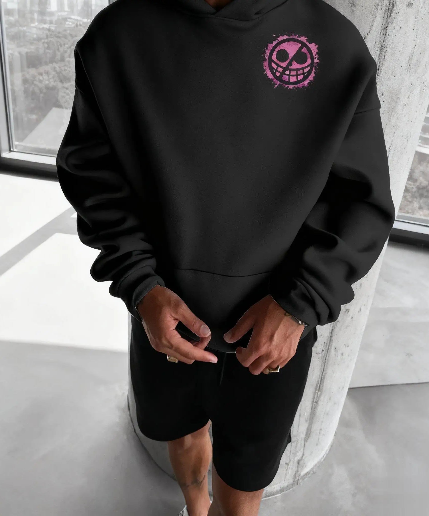Unisex Oversized One Piece Anime Hoodie Men Women Pullover Sweatshirt  Graphic Print Casual Streetwear Autumn New Fashion Y2k