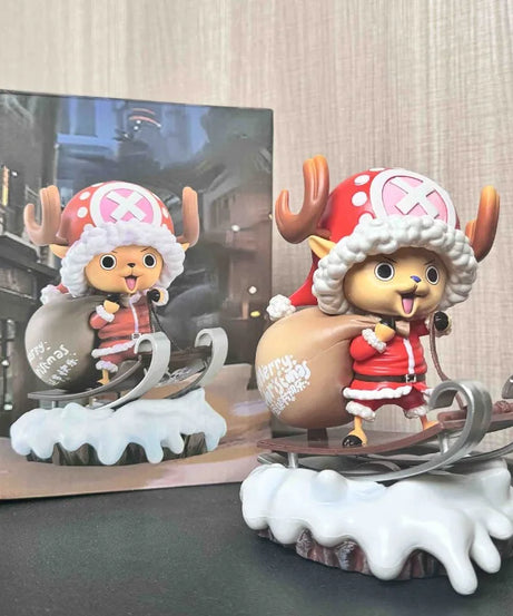 16CM One Piece ZERO Joba Large Christmas Joba Backpack Sled Scene Christmas Gift Selection Boxed Statue Model Desktop Pendant