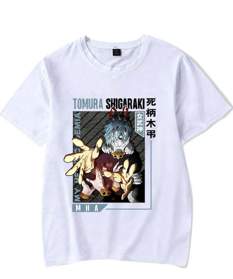 New Shigaraki Tomura Print T Shirts Women Men Casual Round Neck Tees Top Summer Cool Anime Loose Short Sleeve